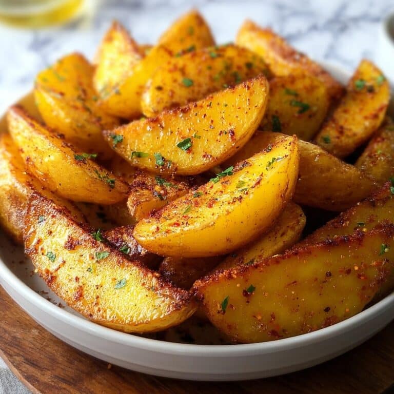 Crispy Roasted Potato Wedges Recipe
