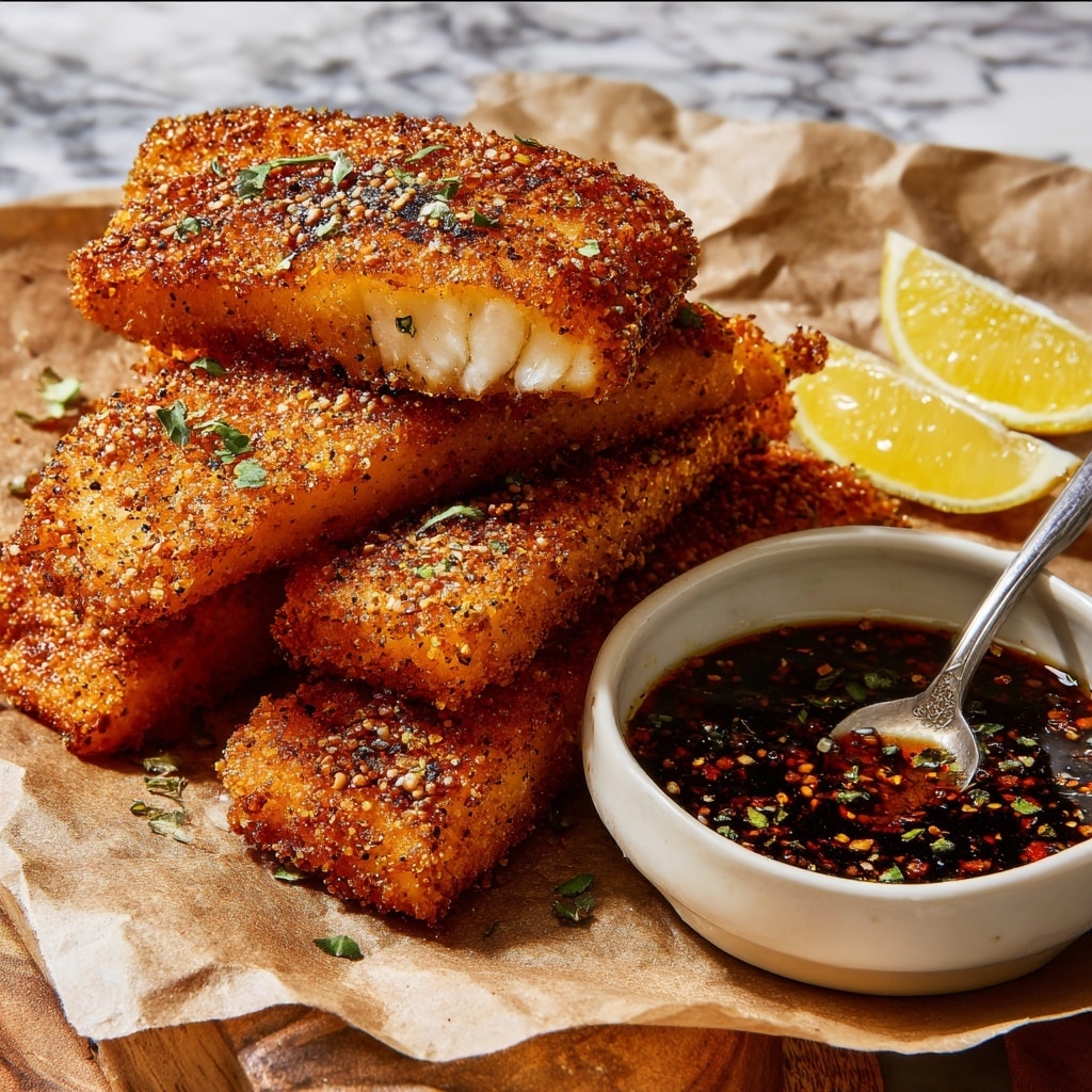 Crispy Hot Honey Salmon Tenders Recipe