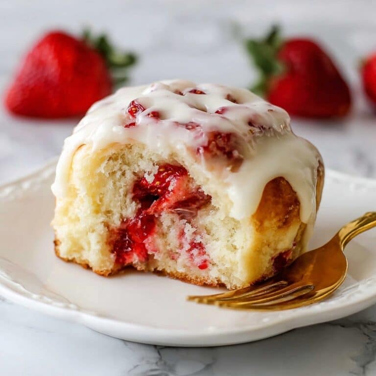Strawberry Rolls with Cream Cheese Icing Recipe