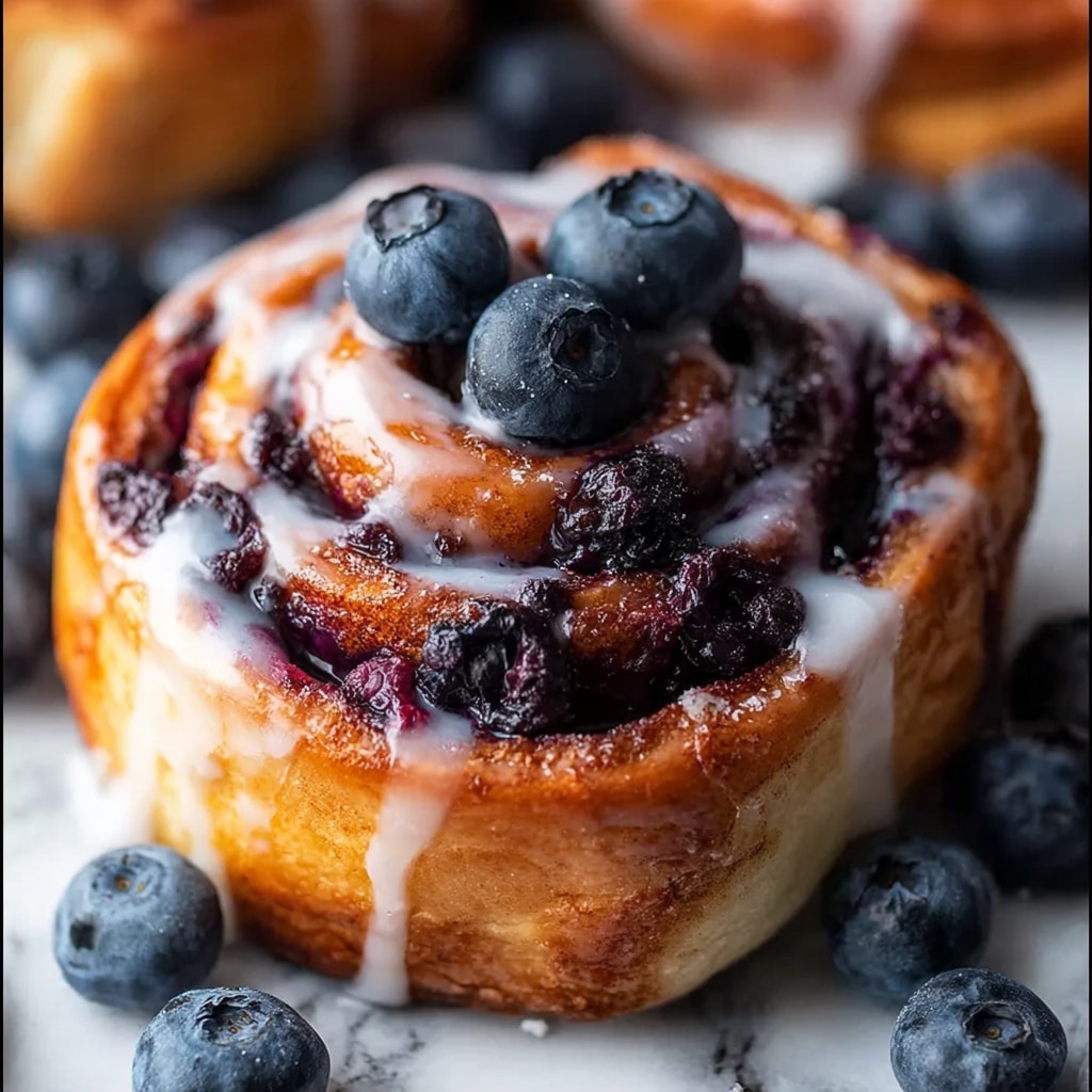Homemade Blueberry Cinnamon Sweet Rolls Recipe