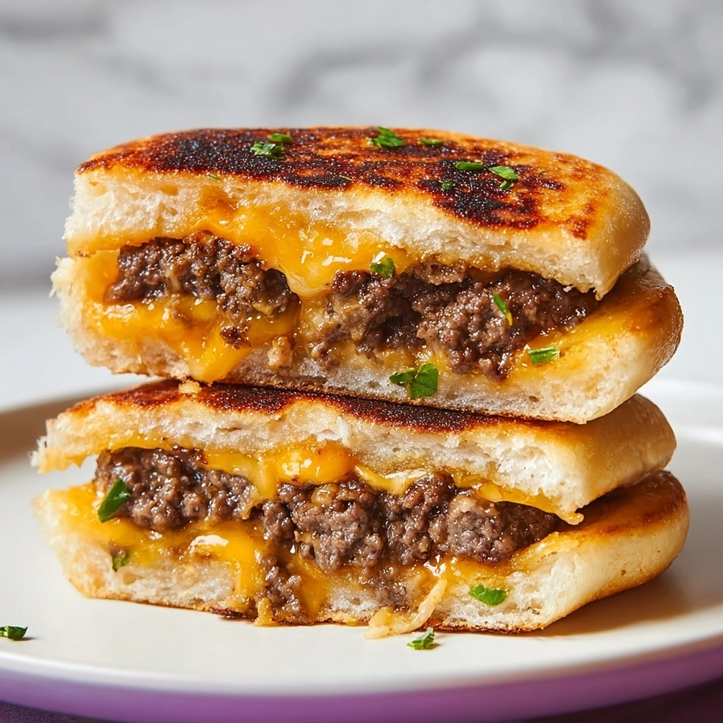 Cheeseburger Stuffed Flatbreads Recipe