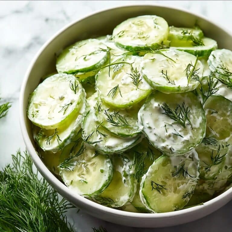 Creamy Cucumber Dill Salad Recipe