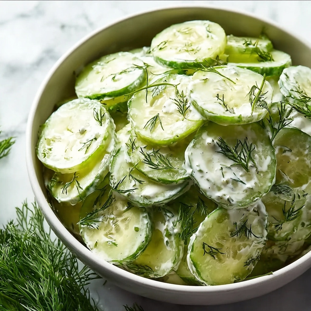 Creamy Cucumber Dill Salad Recipe
