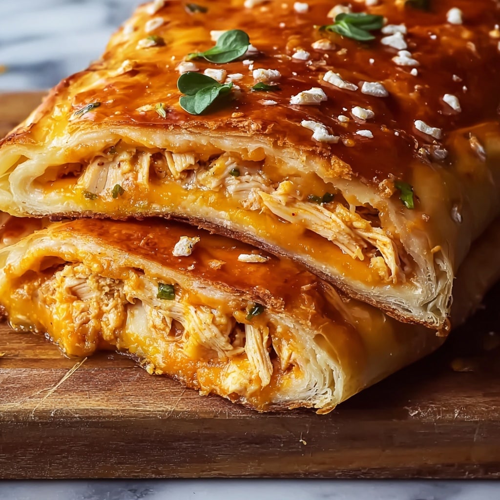 Cheesy Buffalo Chicken Strombolis Recipe