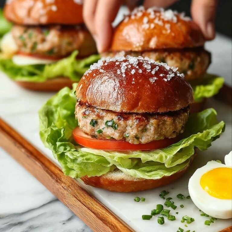 Healthy Turkey Burgers with Parmesan and Dijon Recipe