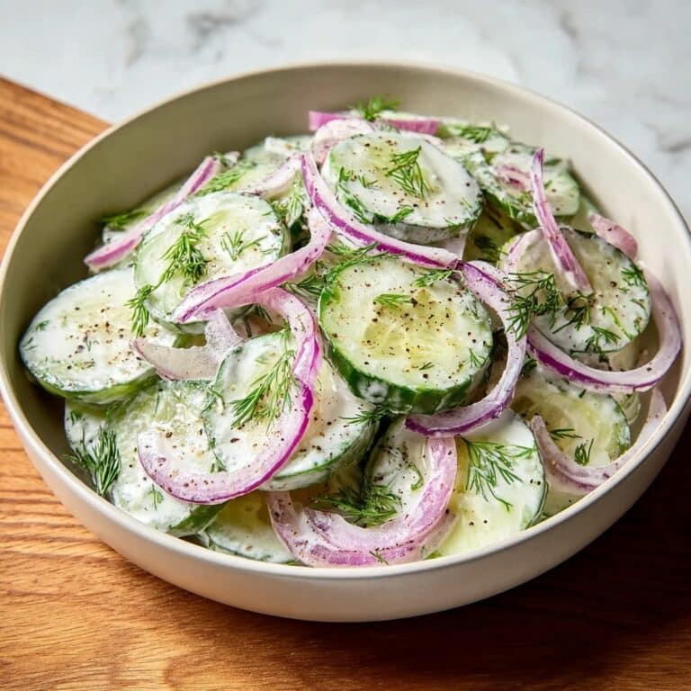 Creamy Cucumber Salad Recipe