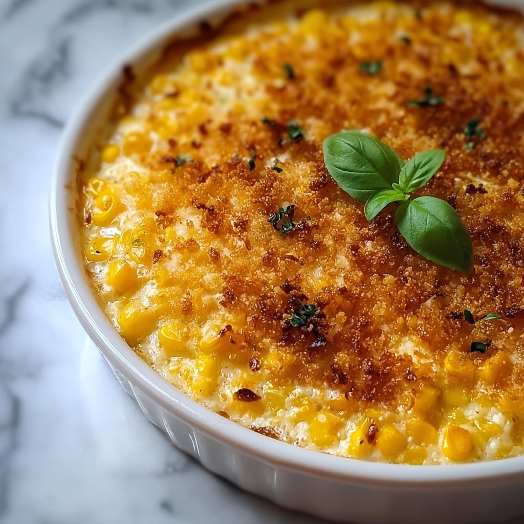 Honey-Glazed Corn Casserole with a Crispy Parmesan Crust Recipe