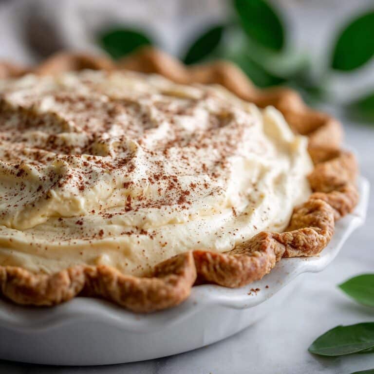 Christmas Eve Cinnamon-Vanilla Creamy Custard Pie Recipe