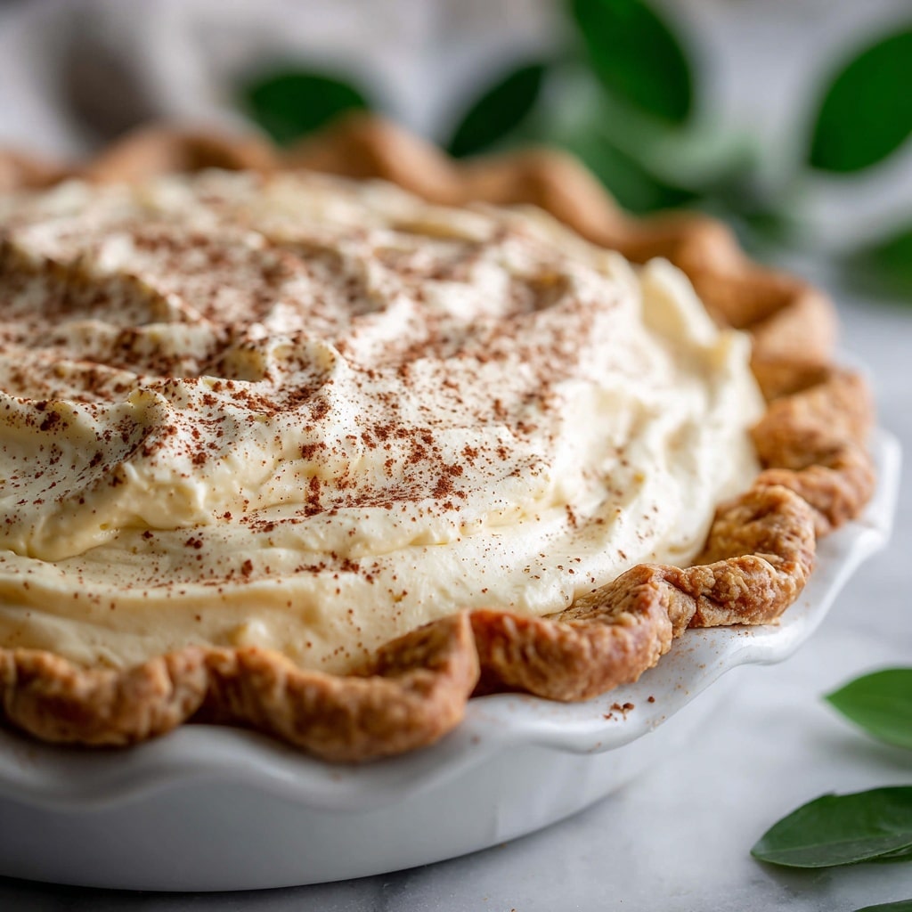 Christmas Eve Cinnamon-Vanilla Creamy Custard Pie Recipe