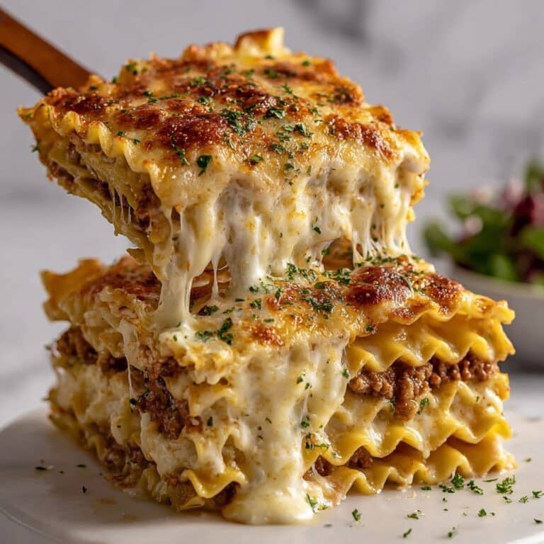 Parmesan Garlic Cheeseburger Lasagna Recipe