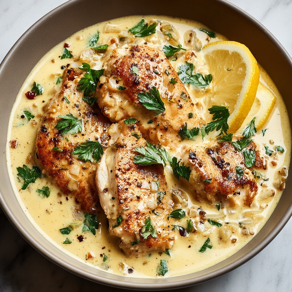 Creamy Lemon Pepper Chicken Recipe