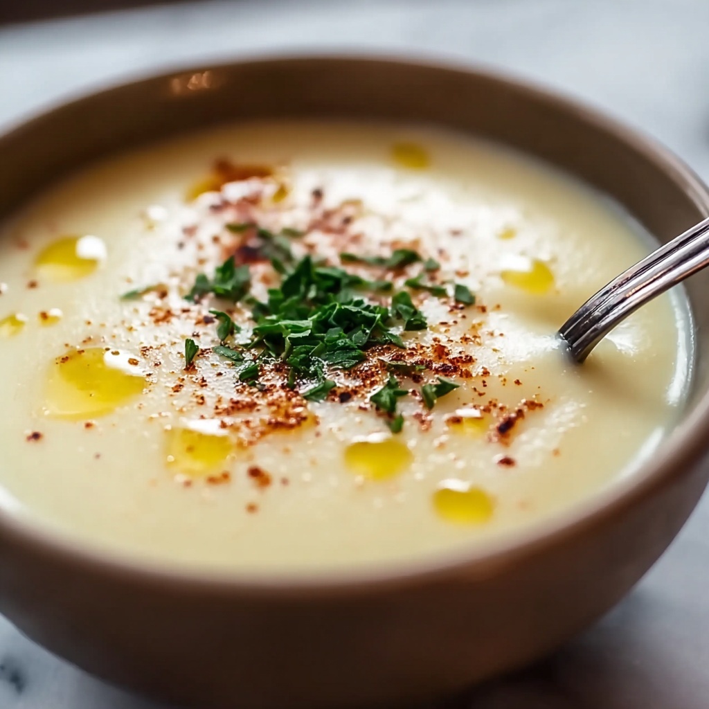 Cheddar Cauliflower and Roasted Garlic Soup Recipe