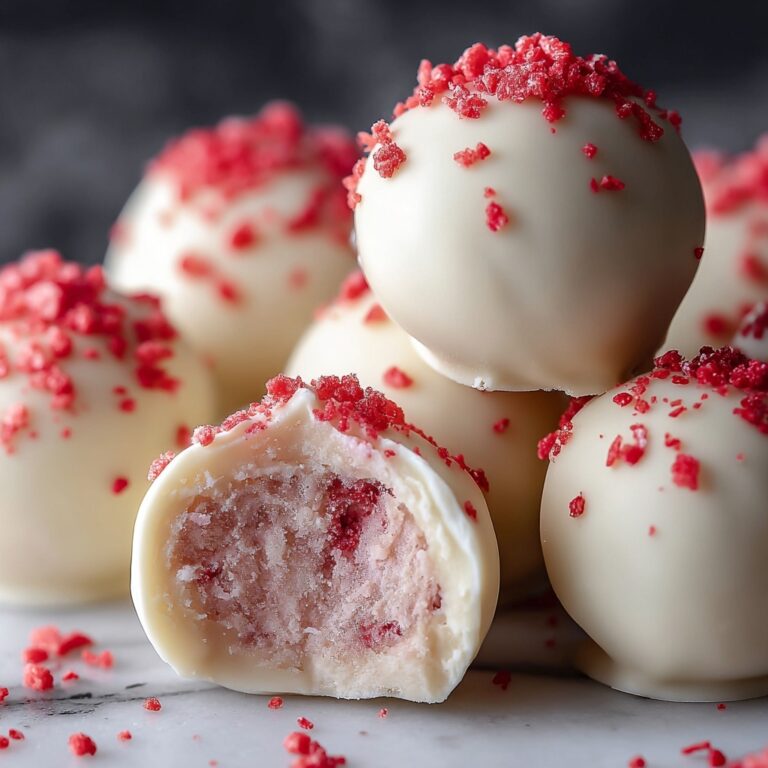White Chocolate Strawberry Truffles Recipe