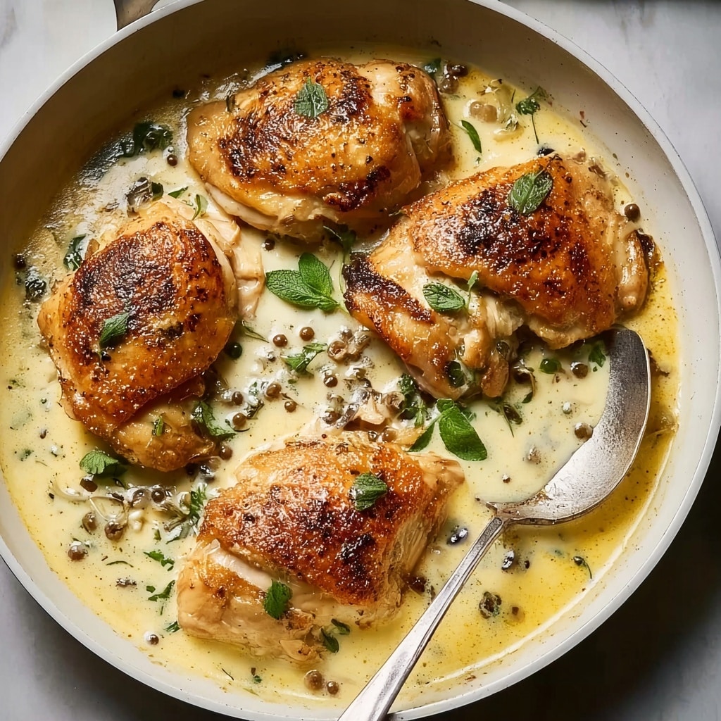 Creamy Garlic Chicken Recipe - Recipe Image