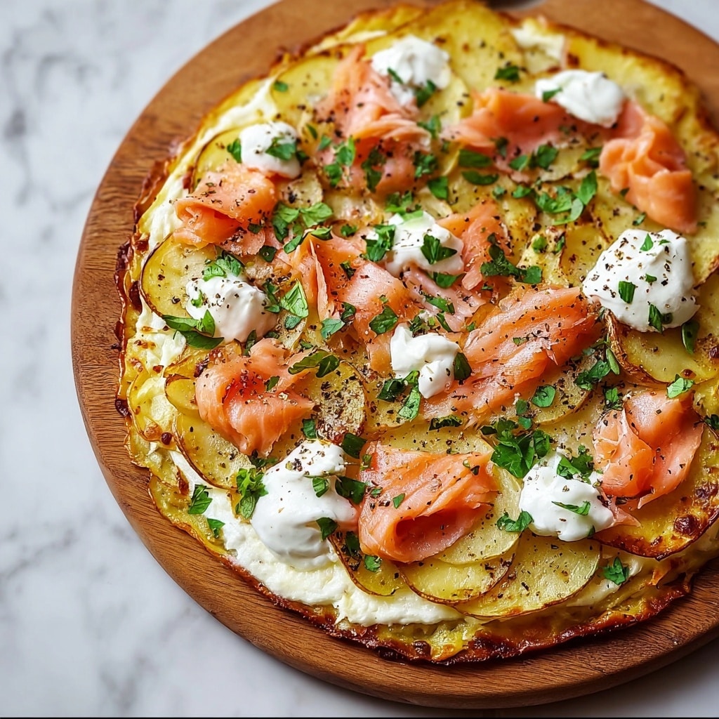 Smoked Salmon Potato Pizza Recipe