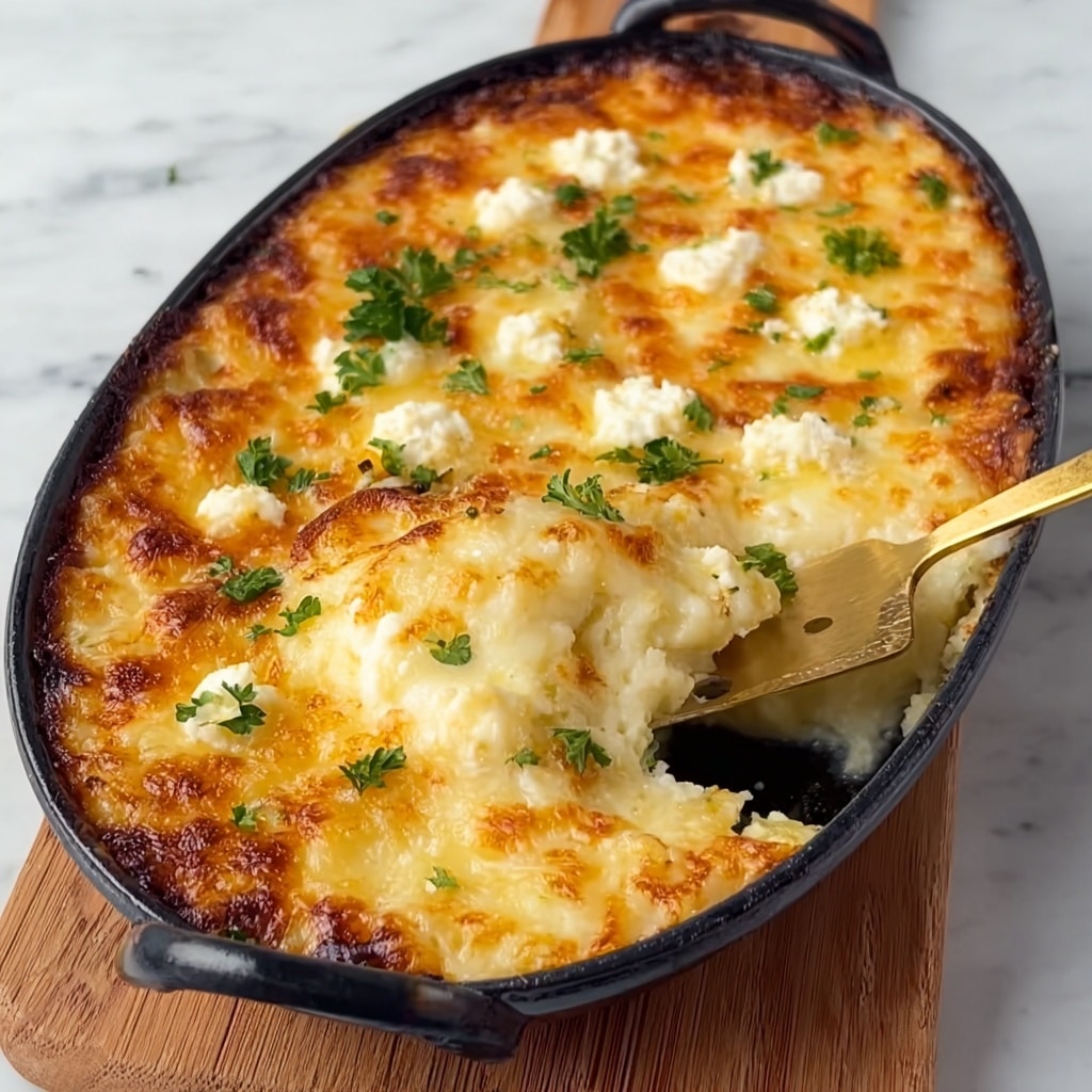 Roasted Cauliflower, Tomato, and Goat Cheese Casserole Recipe - Recipe Image