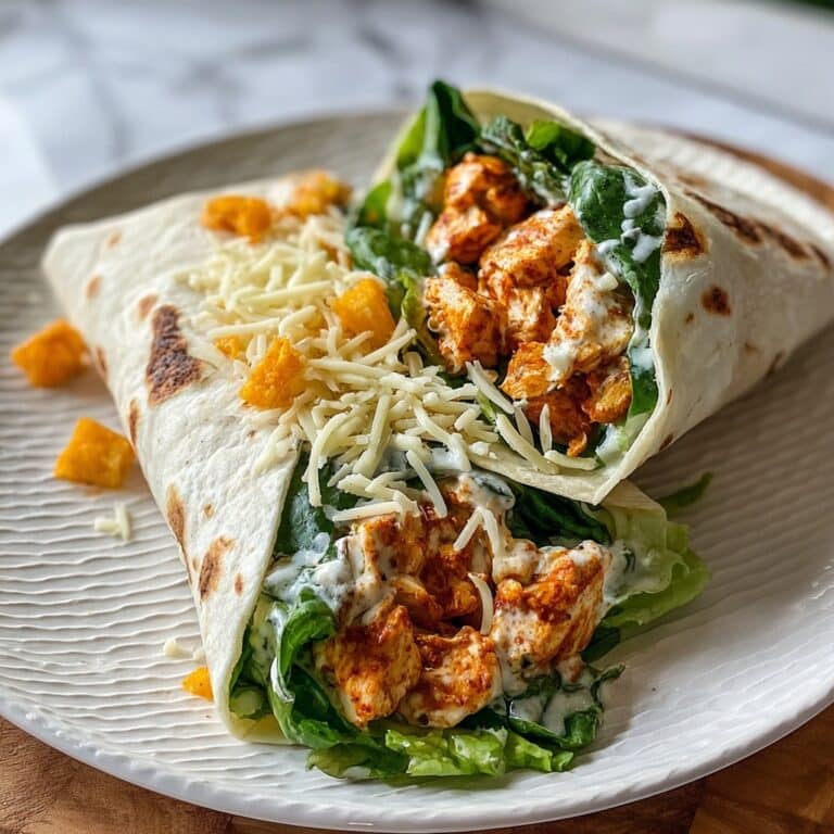 Buffalo Chicken Caesar Salad Wraps Recipe