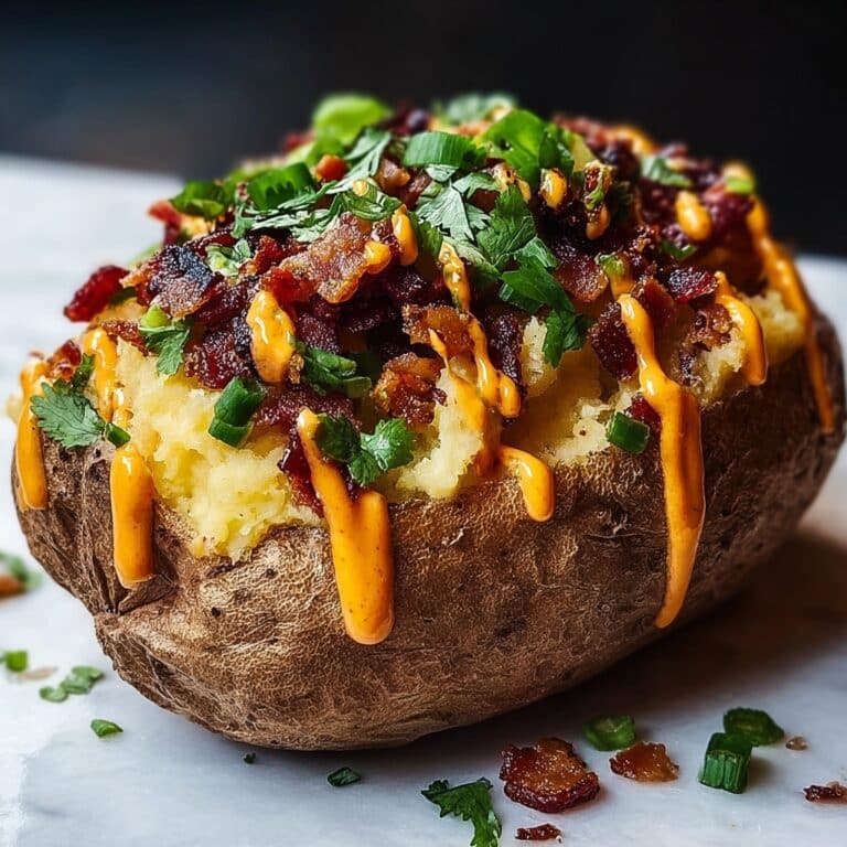 Loaded Baked Potato with Steak Bites Recipe