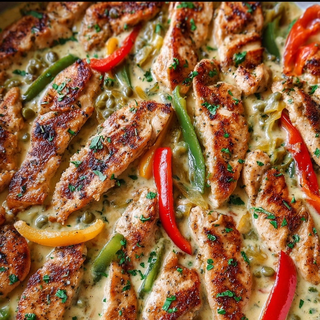 Creamy Pepperoncini Chicken Skillet Recipe