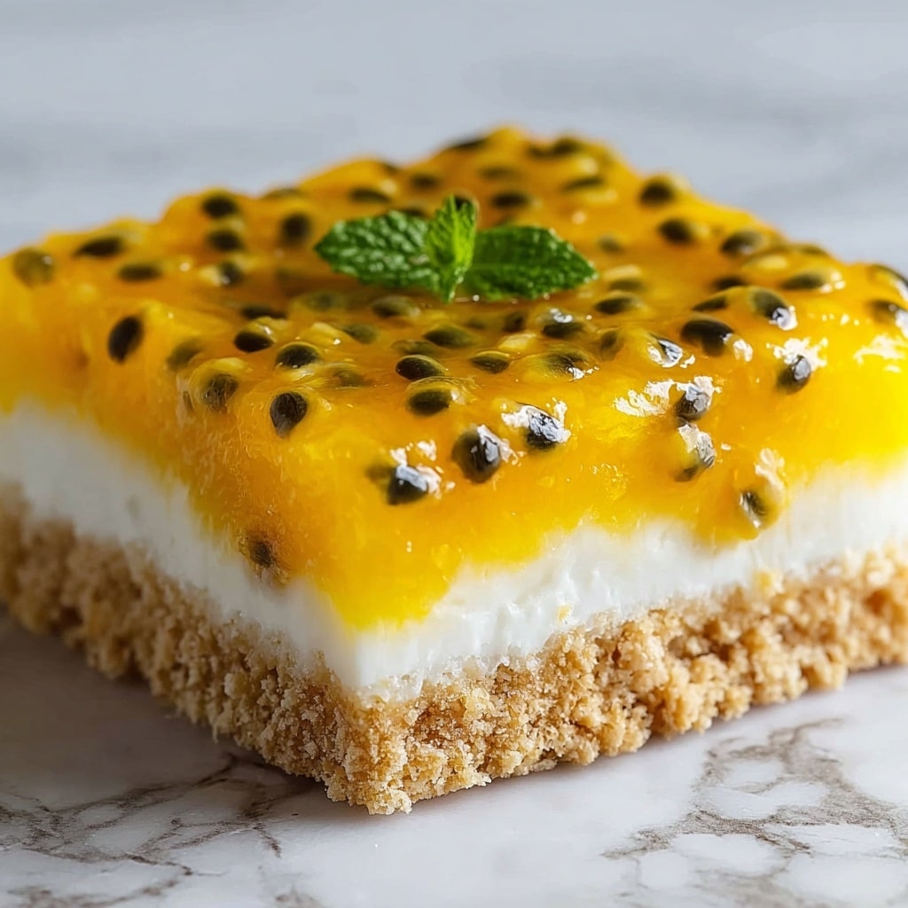 No-Bake Passion Fruit Slice Recipe