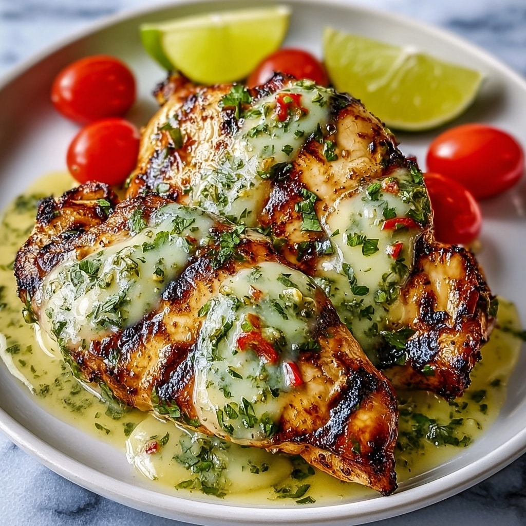 Grilled Salsa Verde Chicken with Cilantro and Cotija Recipe