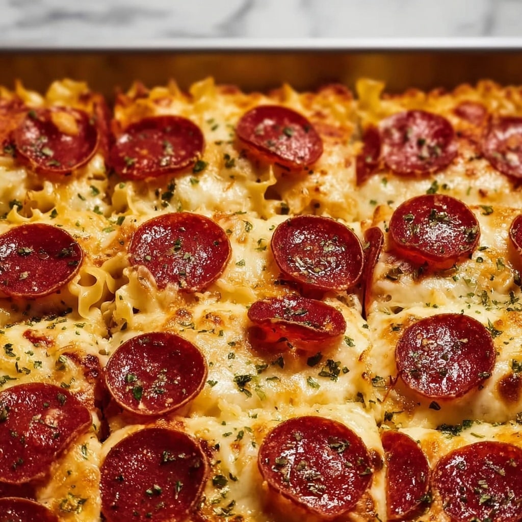 Cheese Tortellini Pepperoni Pizza Casserole Recipe