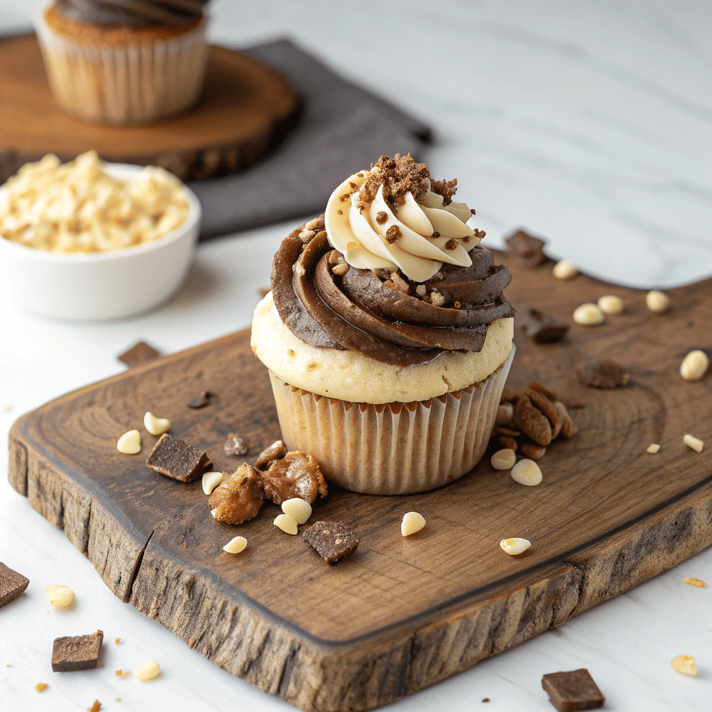 Chocolate Peanut Butter Cupcakes Recipe - Recipe Image