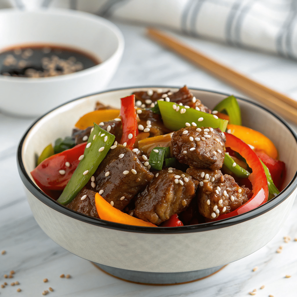 Pepper Steak in a Crock Pot Recipe - Recipe Image