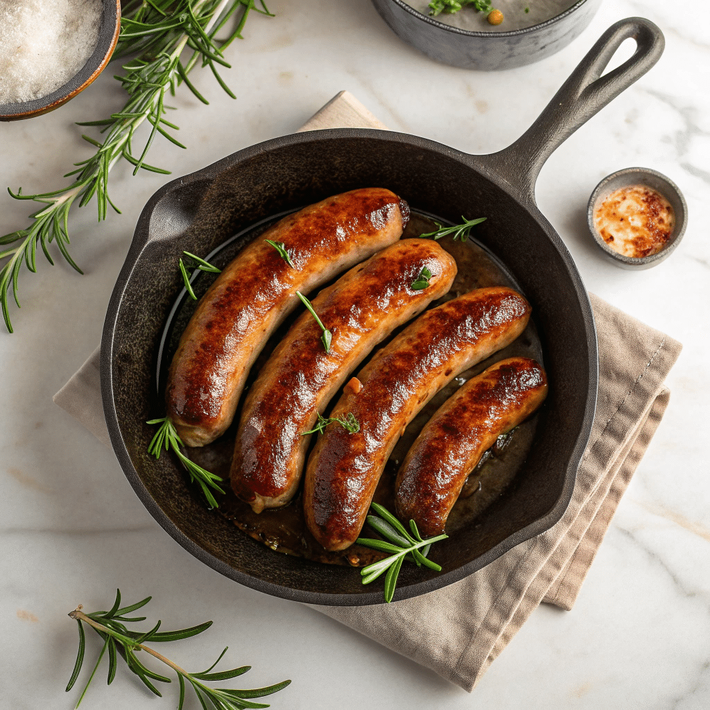 Maple Roasted Sausages with Rosemary Recipe - Recipe Image