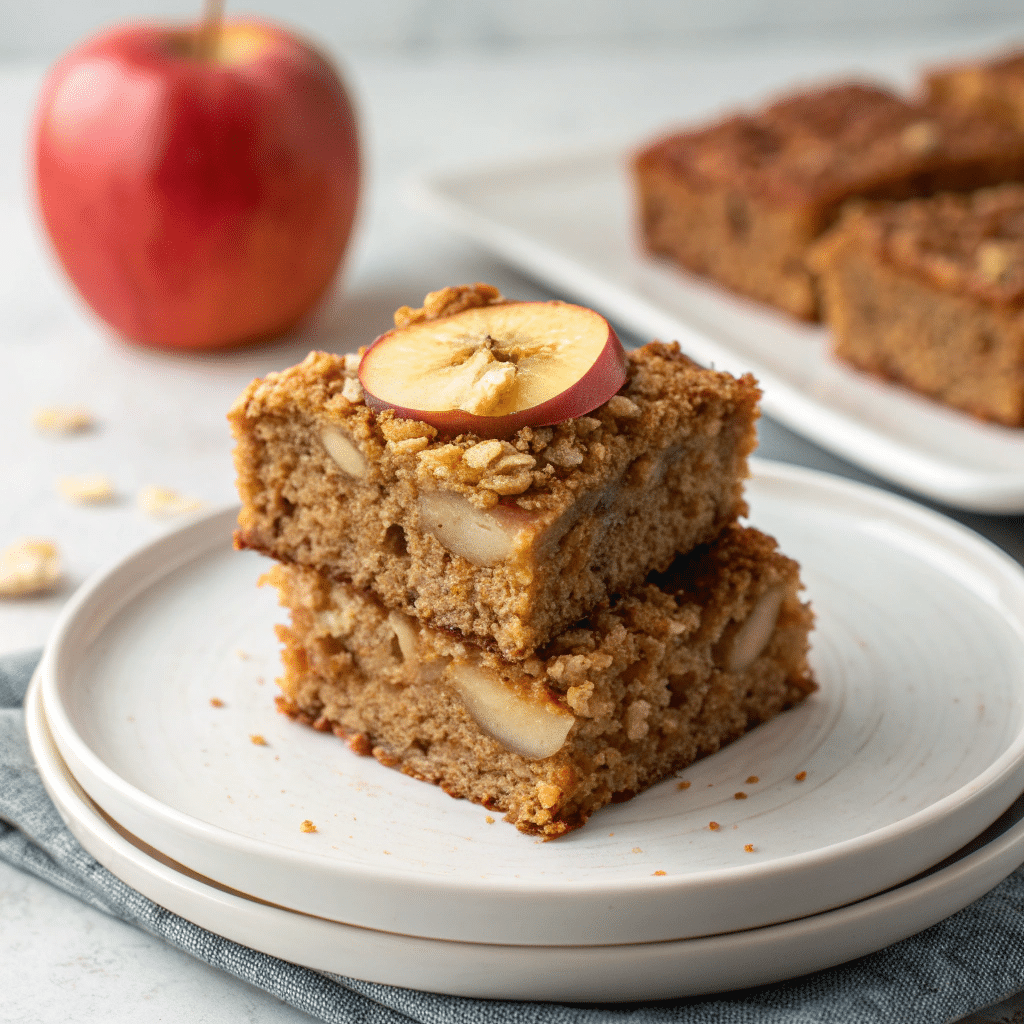 Healthy Breakfast Oatmeal Apple Cake Recipe - Recipe Image