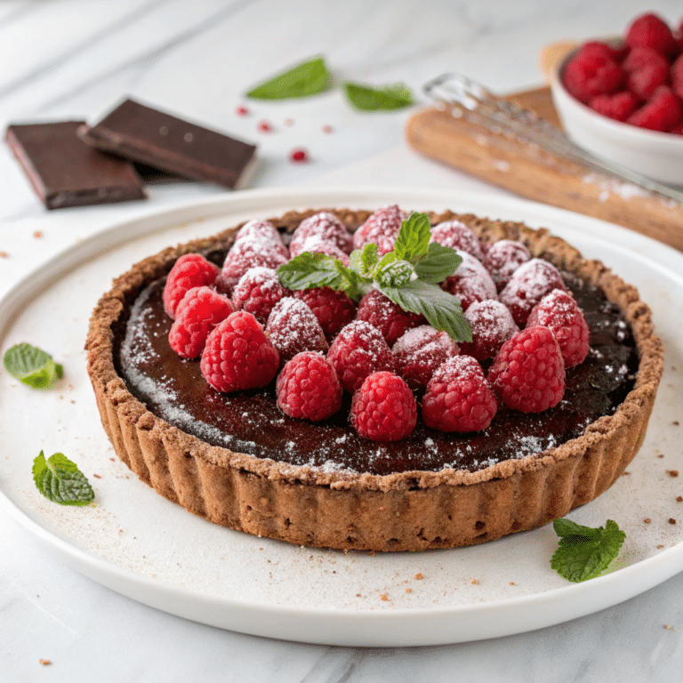 Chocolate and Raspberry Tart Recipe