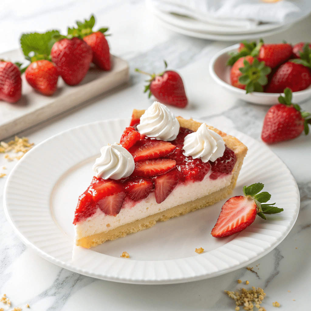 Strawberry Cool Whip Pie Recipe - Recipe Image
