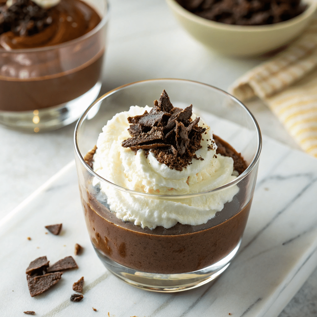 Creamy Homemade Chocolate Pudding Recipe - Recipe Image