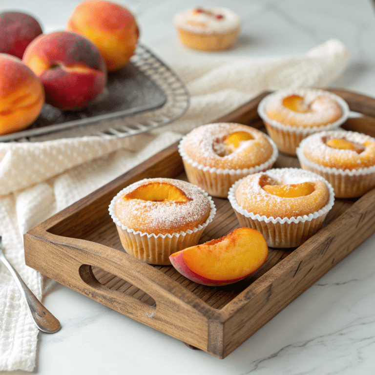 Peach Financiers: Elegant French Almond Cakes Recipe