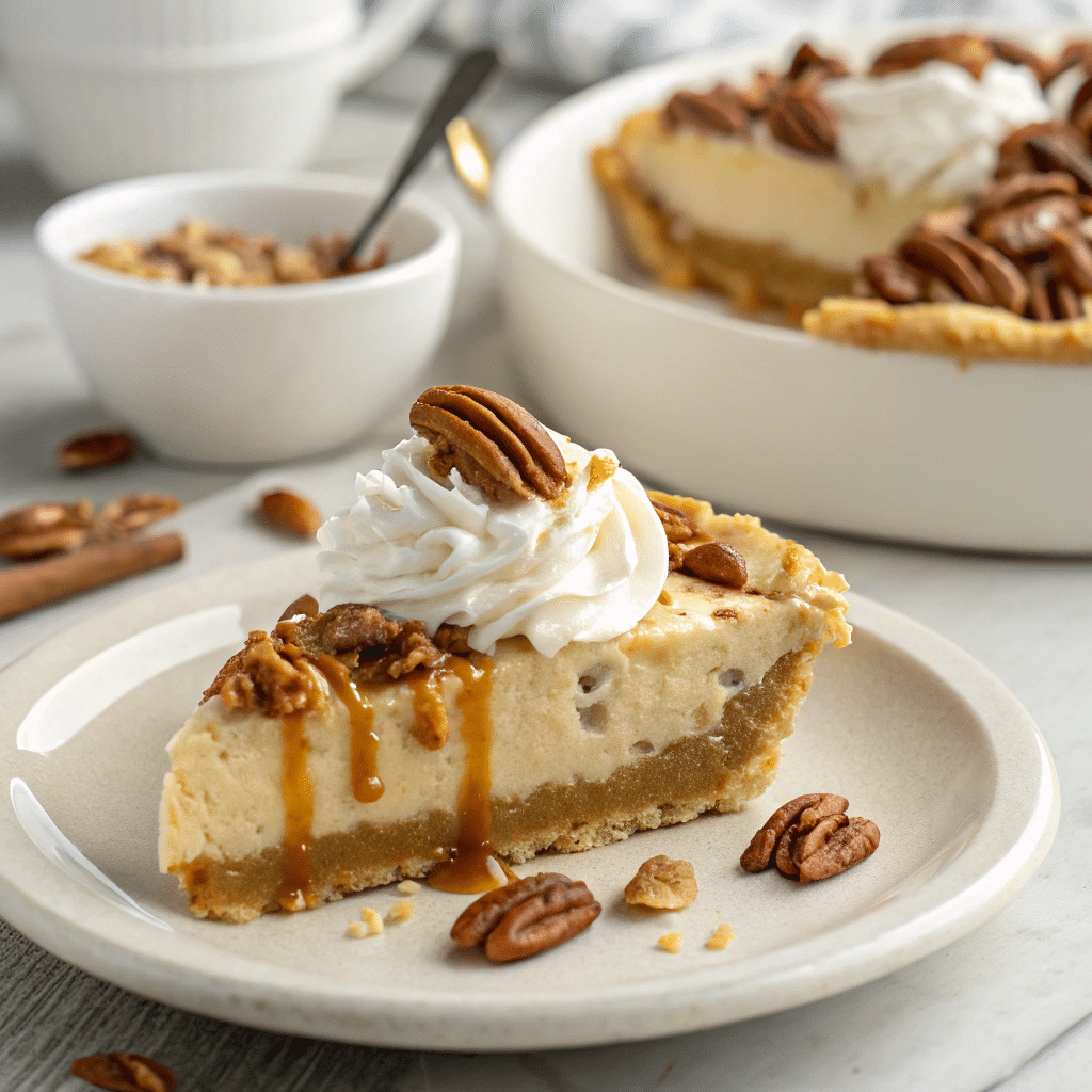 Caramel Pecan Delight Pie Recipe - Recipe Image