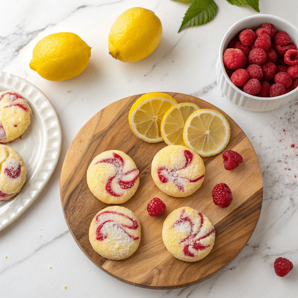 Lemon Raspberry Cookies Recipe - Recipe Image