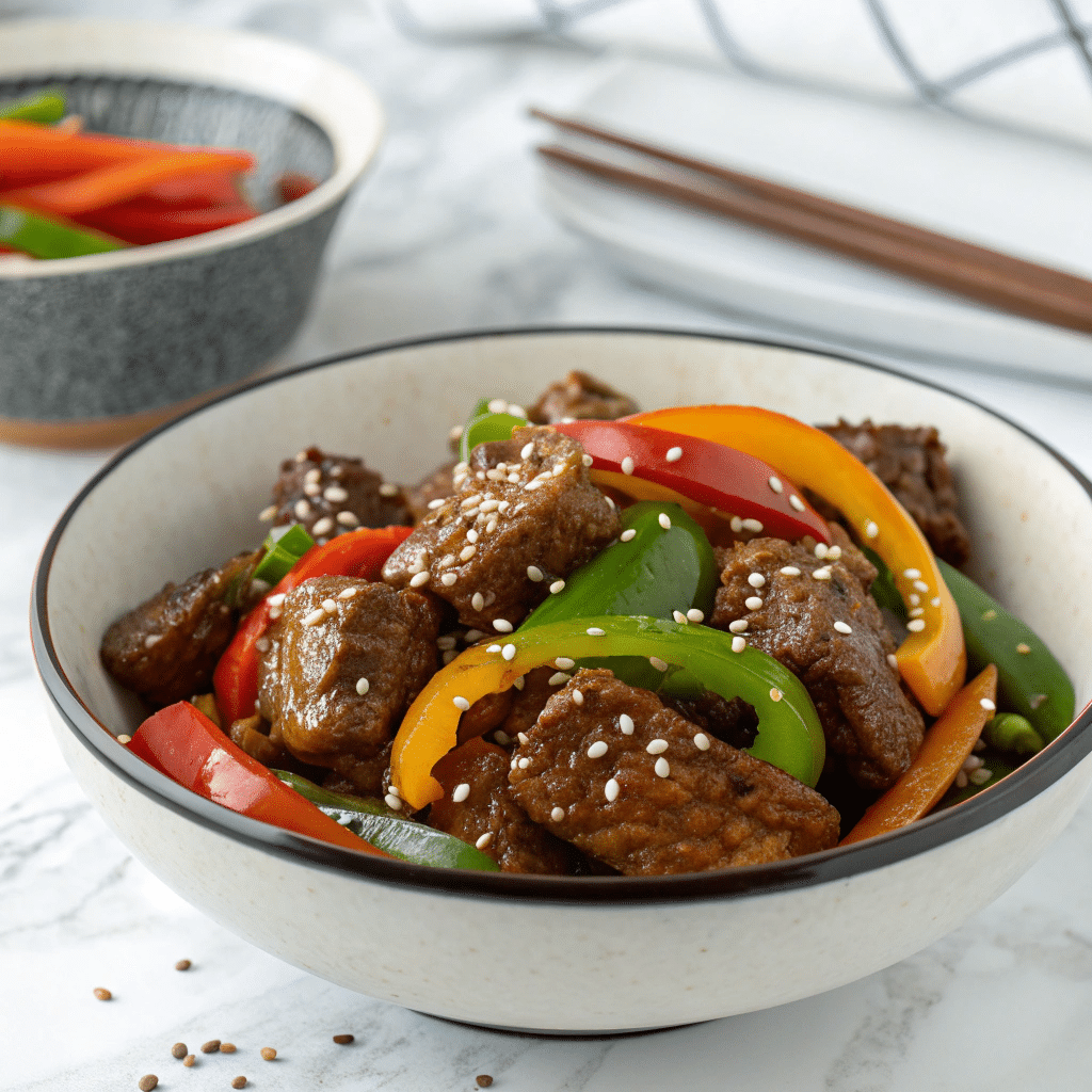 Pepper Steak in a Crock Pot Recipe