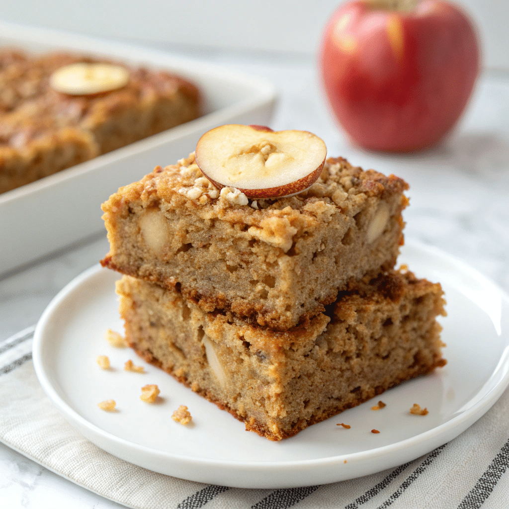 Healthy Breakfast Oatmeal Apple Cake Recipe