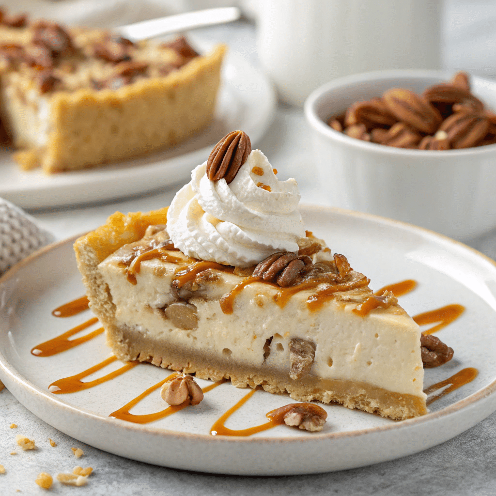 Caramel Pecan Delight Pie Recipe - Recipe Image