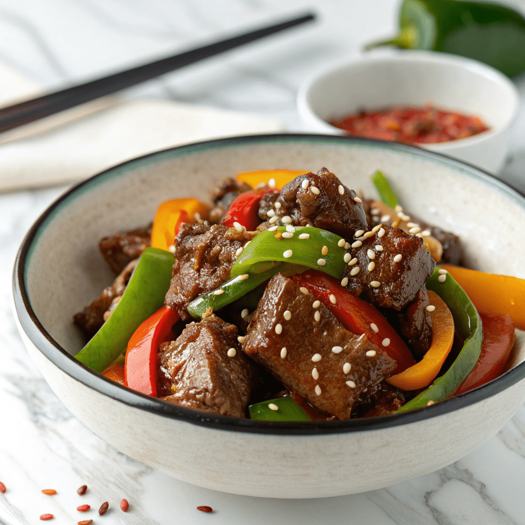 Pepper Steak in a Crock Pot Recipe - Recipe Image