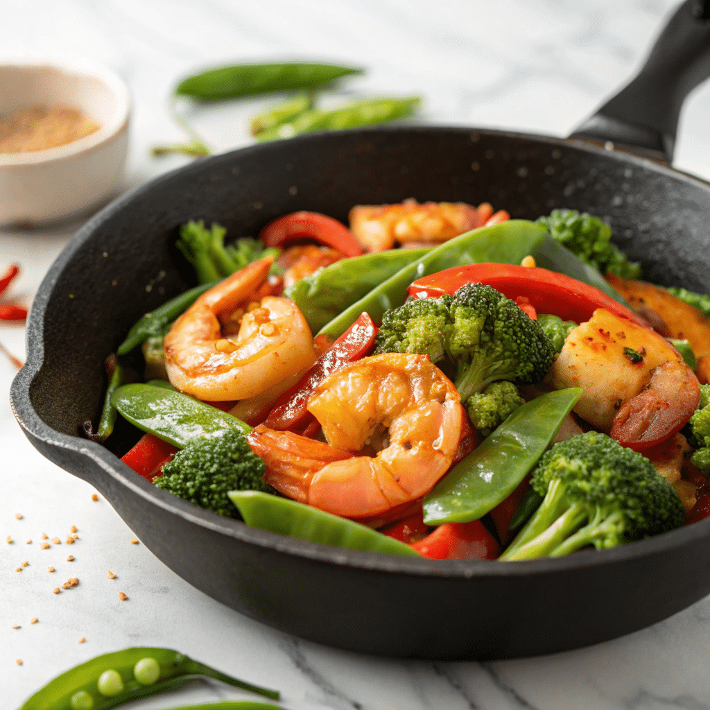 Honey Garlic Shrimp Stir Fry Recipe