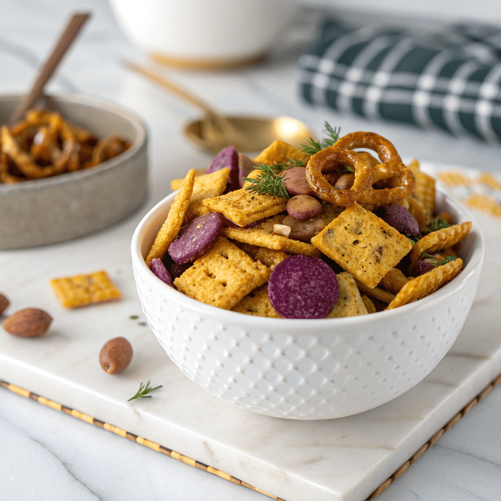Dill Pickle Chex Mix Recipe - Recipe Image