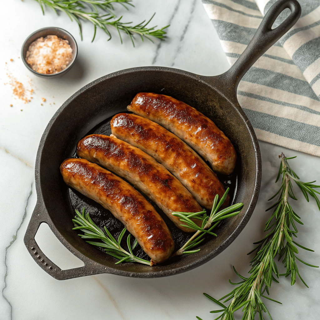 Maple Roasted Sausages with Rosemary Recipe - Recipe Image