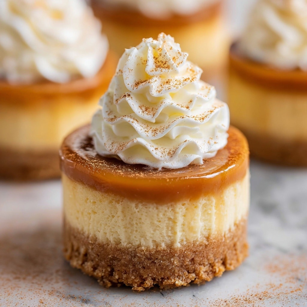 Mini Cheesecakes with Caramel Sauce Recipe
