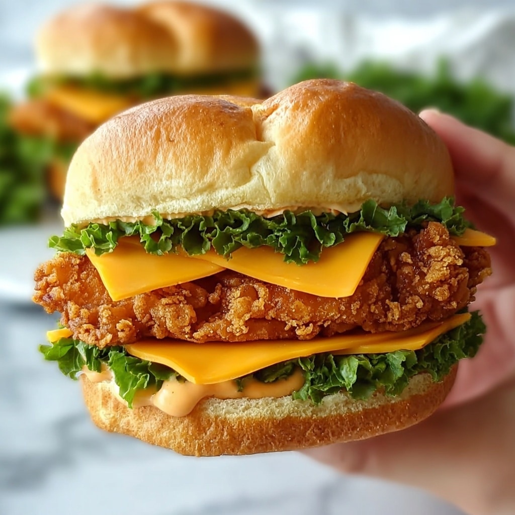 Spicy Crispy Chicken Burger Recipe