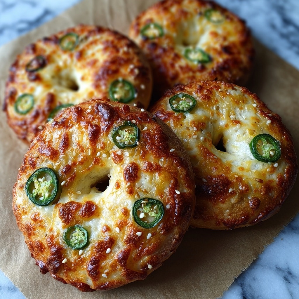 Jalapeno Cheddar Yogurt Bagels Recipe