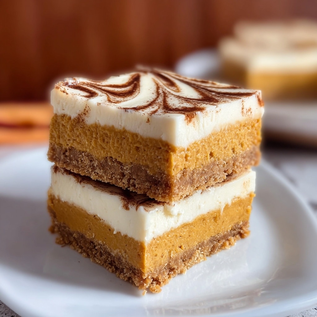 Creamy Pumpkin Cheesecake Bars Recipe