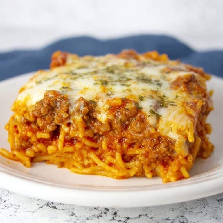 Baked Cream Cheese Spaghetti Casserole Recipe