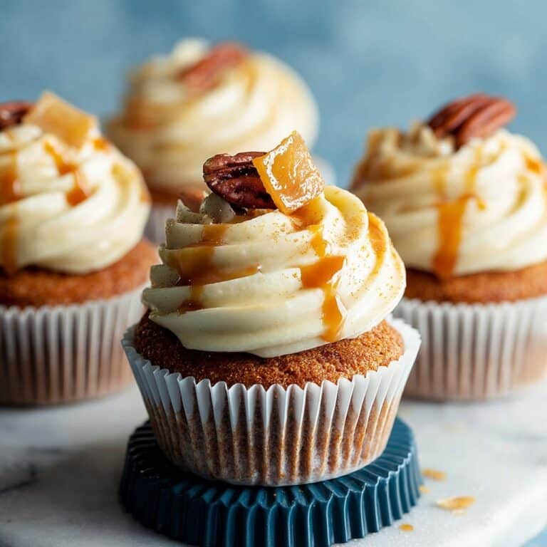 Vegan Pecan Pie Cupcakes with Caramel Buttercream Recipe