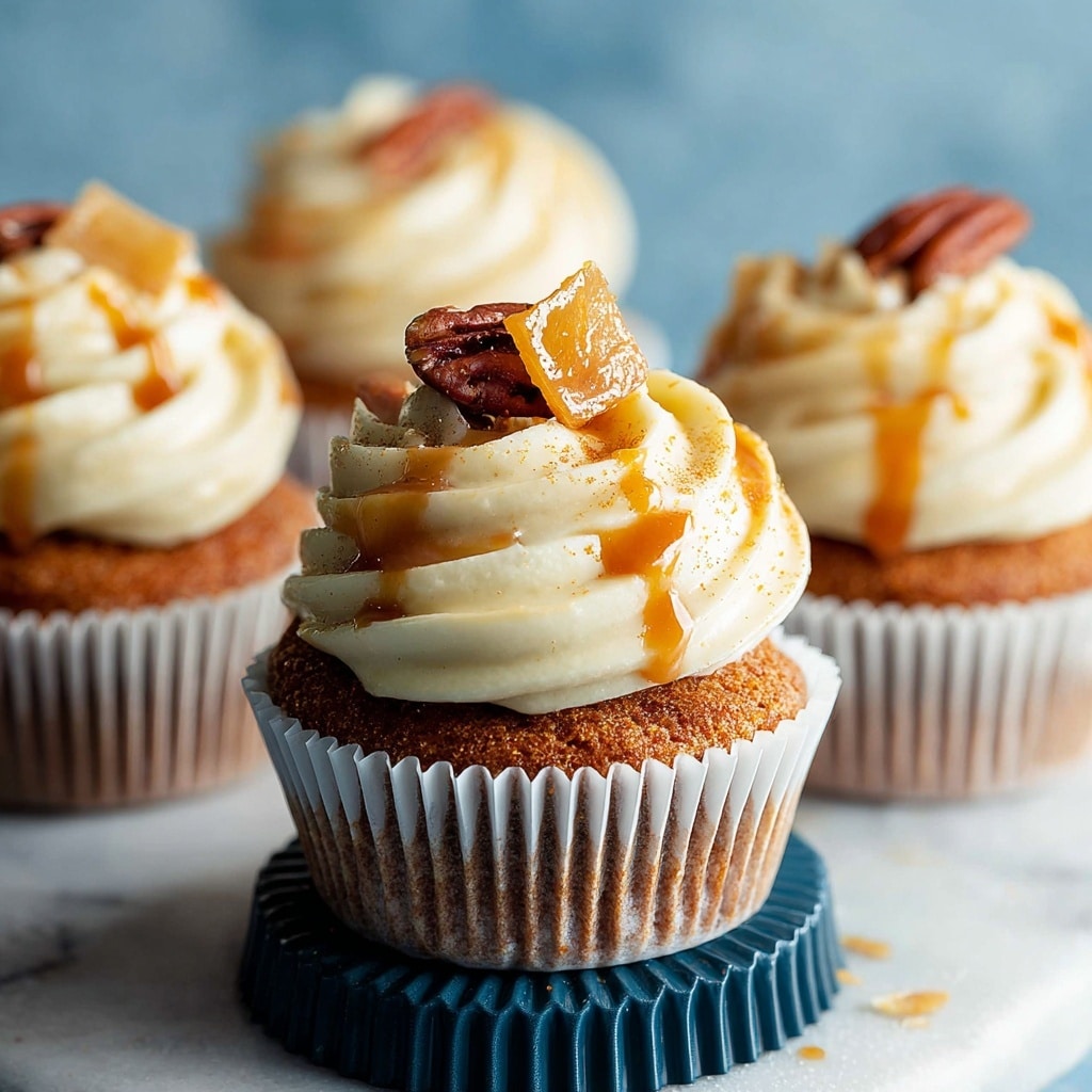 Vegan Pecan Pie Cupcakes with Caramel Buttercream Recipe